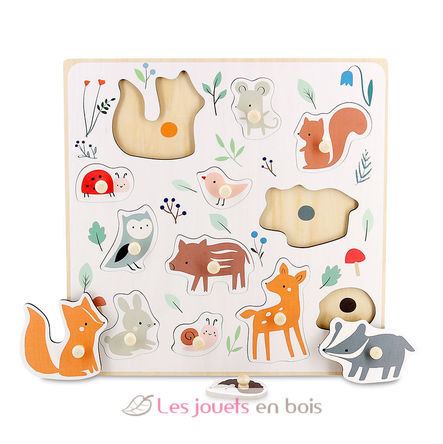 Wooden puzzle Forest animals V7100 Vilac 1