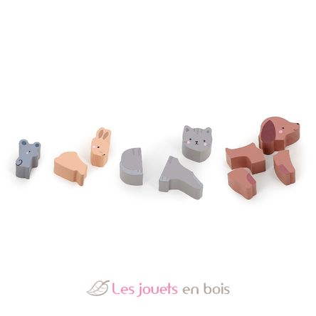 Interlocking puzzle - Counting animals V7118 Vilac 2