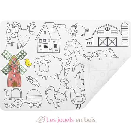 Coloring Placemat - Farm UL7118 Ulysse 1