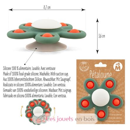 Green Flower Sensory Spinner UL7128 Ulysse 3