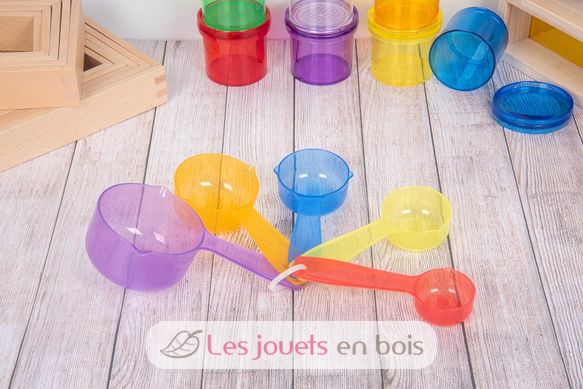 Translucent colour measuring cups TK-73125 TickiT 2