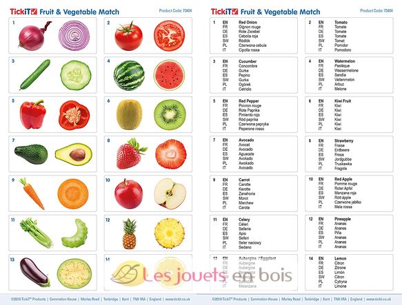 Fruit & Vegetable Match TK-73404 TickiT 8