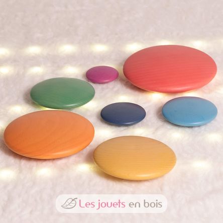 Rainbow Wooden Buttons TK-73422 TickiT 3