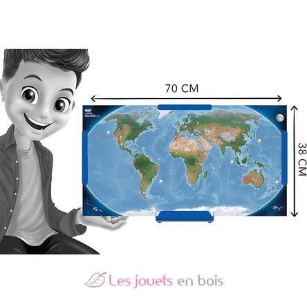 Magnetic World Map BUK-7346 Buki France 5