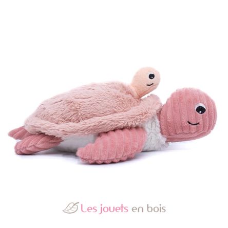 Plush Ptipotos tortoise mom baby pink DE73501 Les Déglingos 2