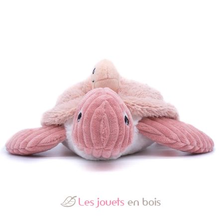 Plush Ptipotos tortoise mom baby pink DE73501 Les Déglingos 6