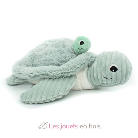 Plush Ptipotos tortoise mom baby mint DE73503 Les Déglingos 1