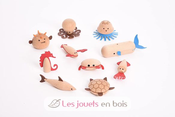 Wooden Sea Creatures TK73518 TickiT 2