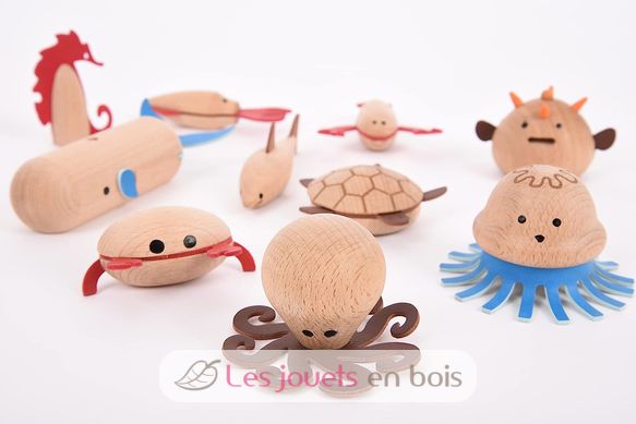 Wooden Sea Creatures TK73518 TickiT 5