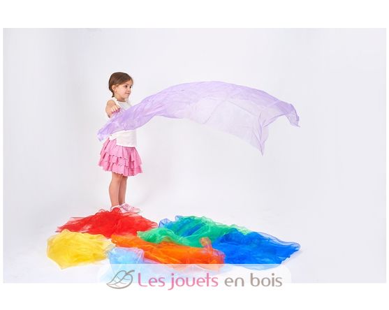 Rainbow Organza Fabric 7 pieces TK74100 TickiT 3