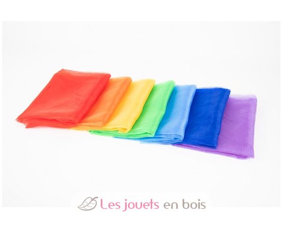 Rainbow Organza Fabric 7 pieces TK74100 TickiT 2