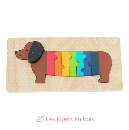 Wooden dog puzzle Andy Westface V7412 Vilac 1