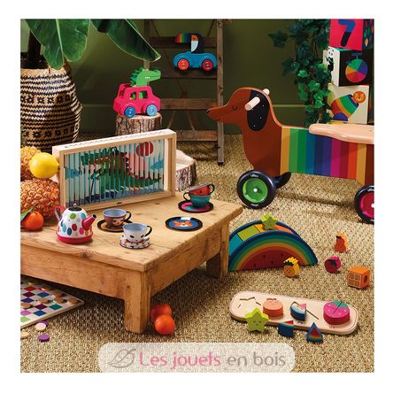 Interlocking puzzle - Counting fruits V7424 Vilac 8