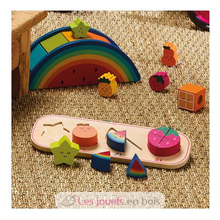 Interlocking puzzle - Counting fruits V7424 Vilac 7