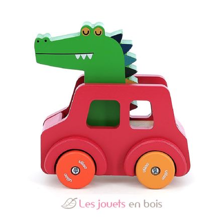 Crocodile tooting car V7426G Vilac 2