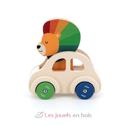 Lion tooting car V7426Y Vilac 3