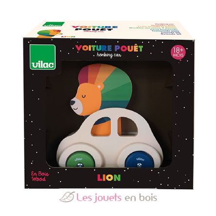 Lion tooting car V7426Y Vilac 4