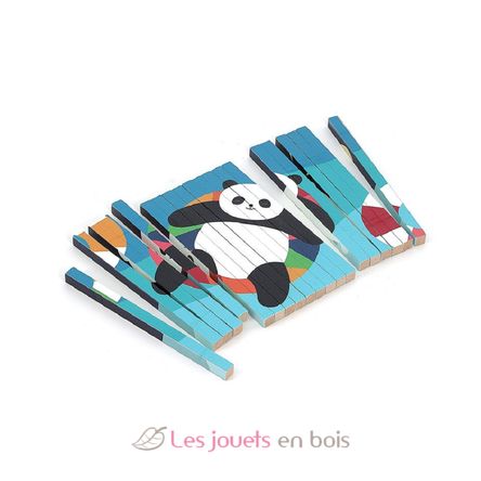 4D Animals Puzzle Trubble V7427 Vilac 9