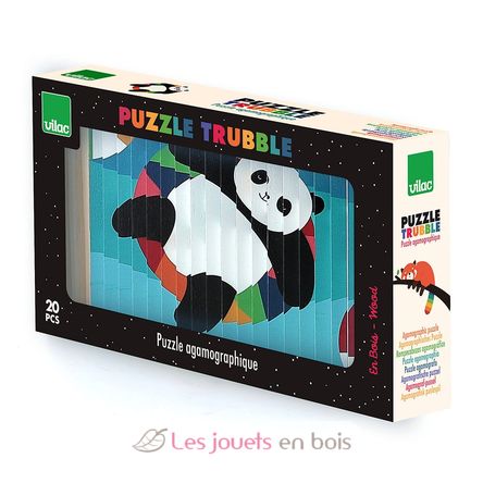 4D Animals Puzzle Trubble V7427 Vilac 11