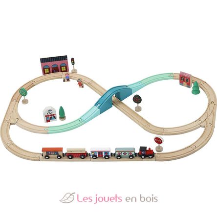 Wooden train set Ingela P. Arrhenius V7606 Vilac 3