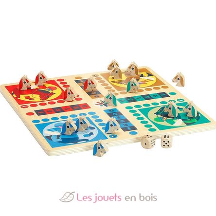 Ludo and goose board Ingela P.Arrhenius V7607 Vilac 6