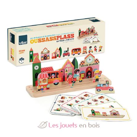 The City wooden logic game V7627 Vilac 8