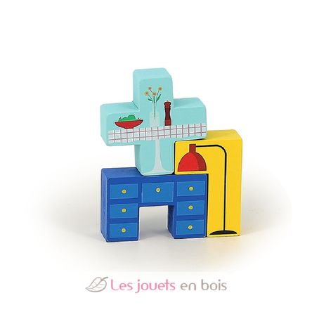 Relocation wooden logic game V7635 Vilac 5
