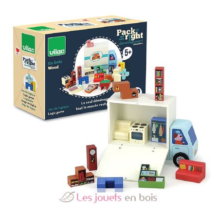 Relocation wooden logic game V7635 Vilac 7