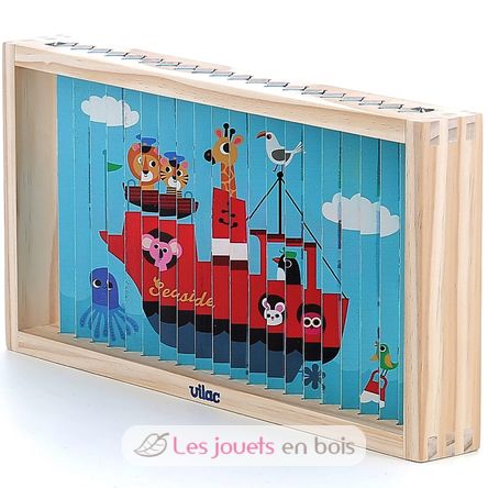 4D Transportation Puzzle Trubble V7639 Vilac 6