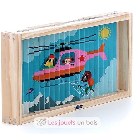 4D Transportation Puzzle Trubble V7639 Vilac 3
