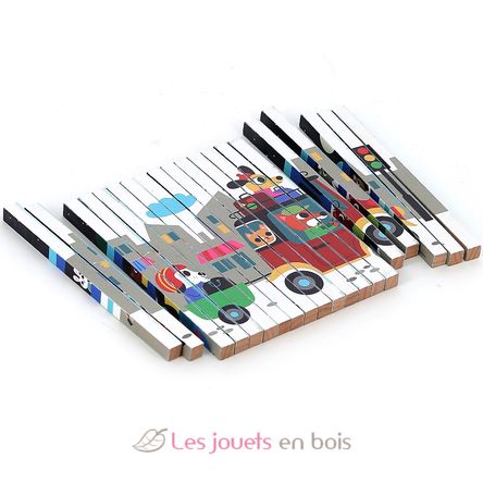 4D Transportation Puzzle Trubble V7639 Vilac 11