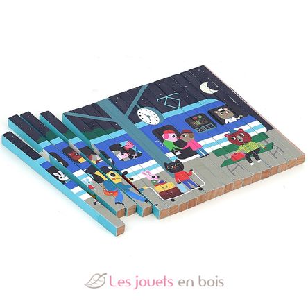 4D Transportation Puzzle Trubble V7639 Vilac 10