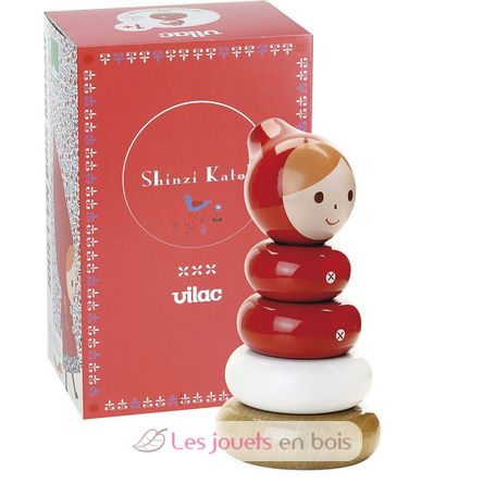 Red Riding Hood stacking toy V7806 Vilac 3