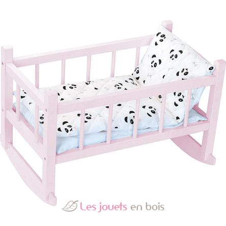 Panda doll's bed 40 cm PE800127 Petitcollin 1