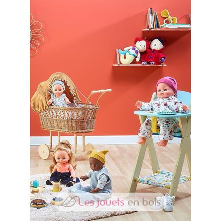 Wicker parm for doll up to 40 cm Caramel Coffee PE800193 Petitcollin 2