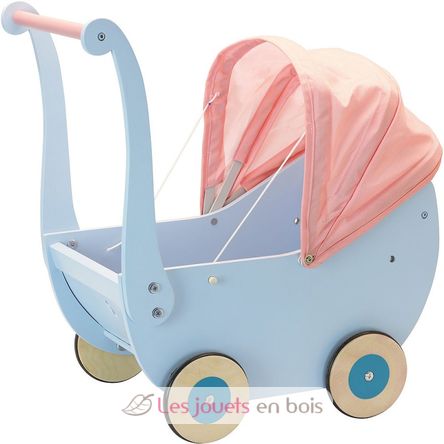 Wooden doll pram PE800217 Petitcollin 1