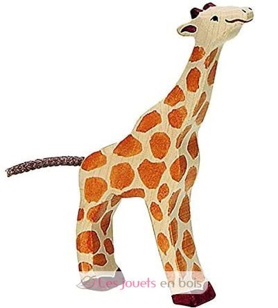 Little giraffe, eating figure HZ-80157 Holztiger 1