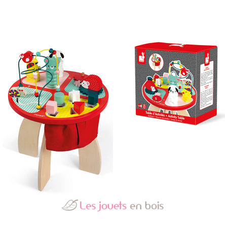 Wooden activity table Baby forest J08018 Janod 2