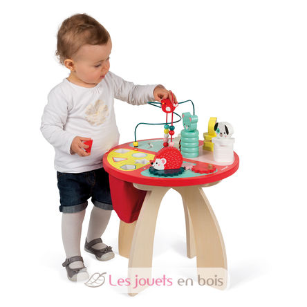 Wooden activity table Baby forest J08018 Janod 4