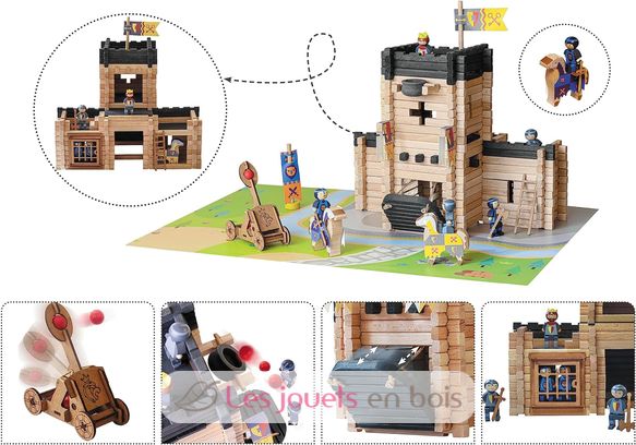 Fortified castle and catapult 270 pcs JJ8028 Jeujura 3