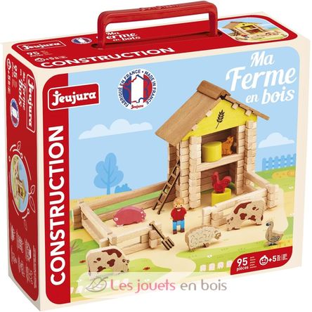 My Wooden Farm 95 pieces JJ8040 Jeujura 1