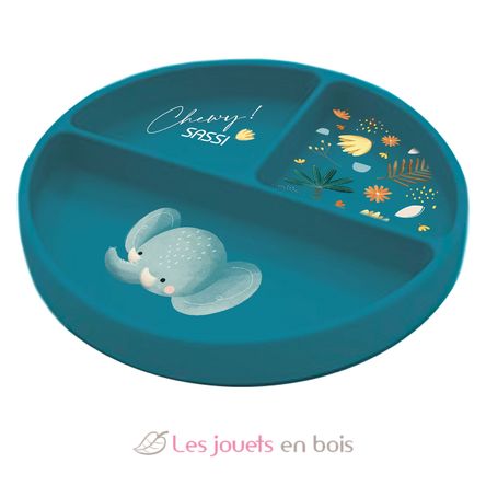 Silicone plate - Chewy the elephant SJ-SI0658 Sassi Junior 1