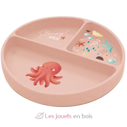 Silicone plate - Slurpy the octopus SJ-SI0672 Sassi Junior 1