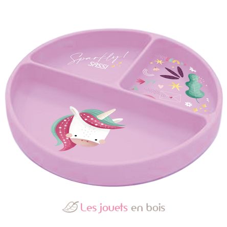 Silicone plate - Sparkly the unicorn SJ-SI0689 Sassi Junior 1