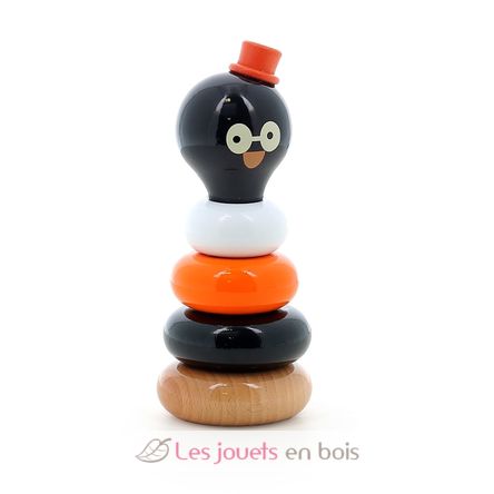 Rene the penguin stacking toy V8085K Vilac 2