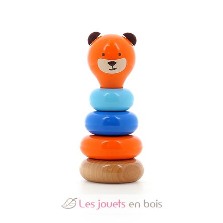 Marcel the bear stacking toy V8085Y Vilac 1