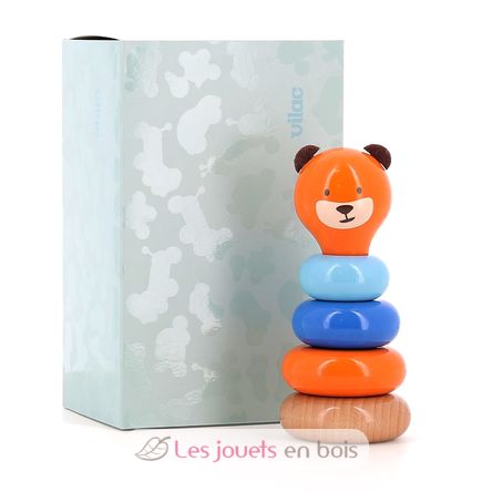 Marcel the bear stacking toy V8085Y Vilac 3