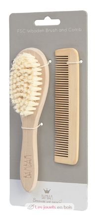 Wooden brush and comb BB81510 BAMBAM 2