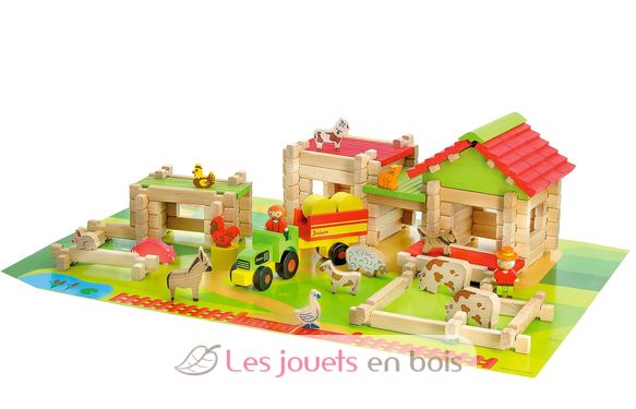 My First Big Wooden Farm 130 pcs JJ8237 Jeujura 3