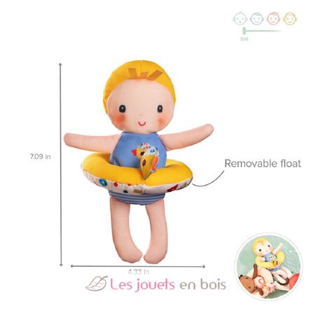 Gaspard Bath Doll LI-83423 Lilliputiens 4